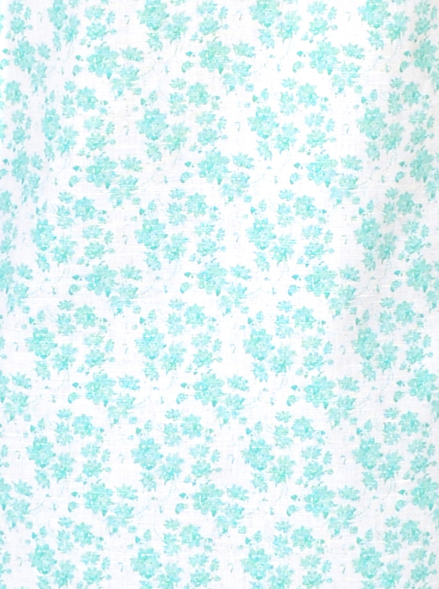 Scuba Blue & White Printed Slim Fit Casual Shirt | JB Sport