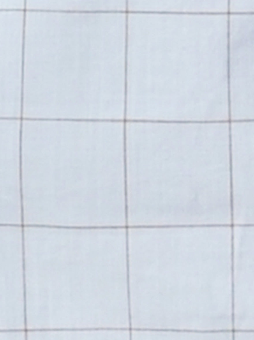 Cashmere Blue Checked Slim Fit Casual Shirt | JB Sport