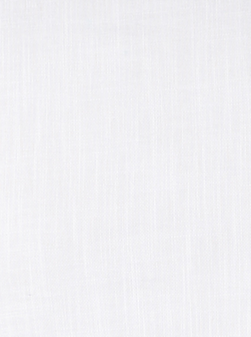 White Solid Slim Fit Casual Shirt | JB Sport