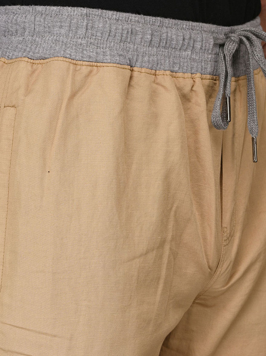 JadeBlue Khaki Solid Paijama