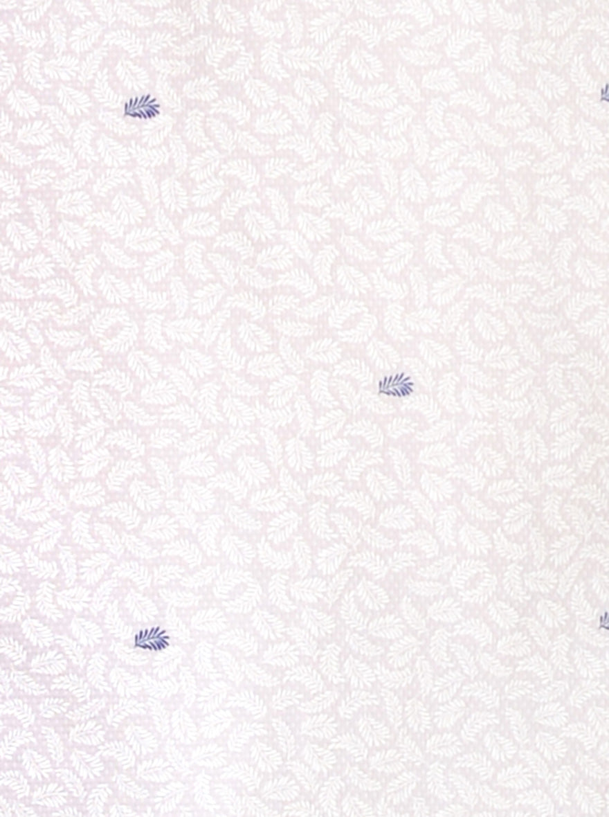 Chalk Pink Printed Slim Fit Casual Shirt | JB Sport