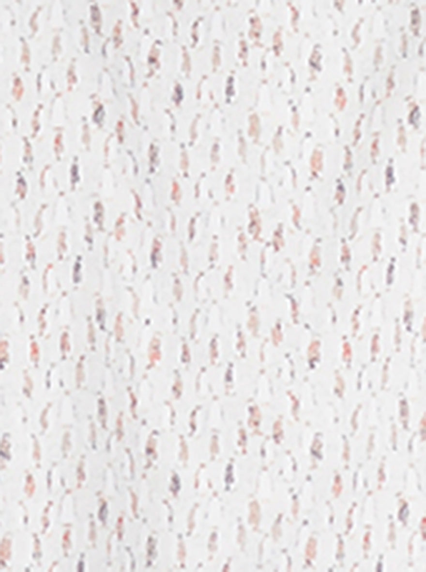 Cream Printed Slim Fit Party Wear shirt | Wyre