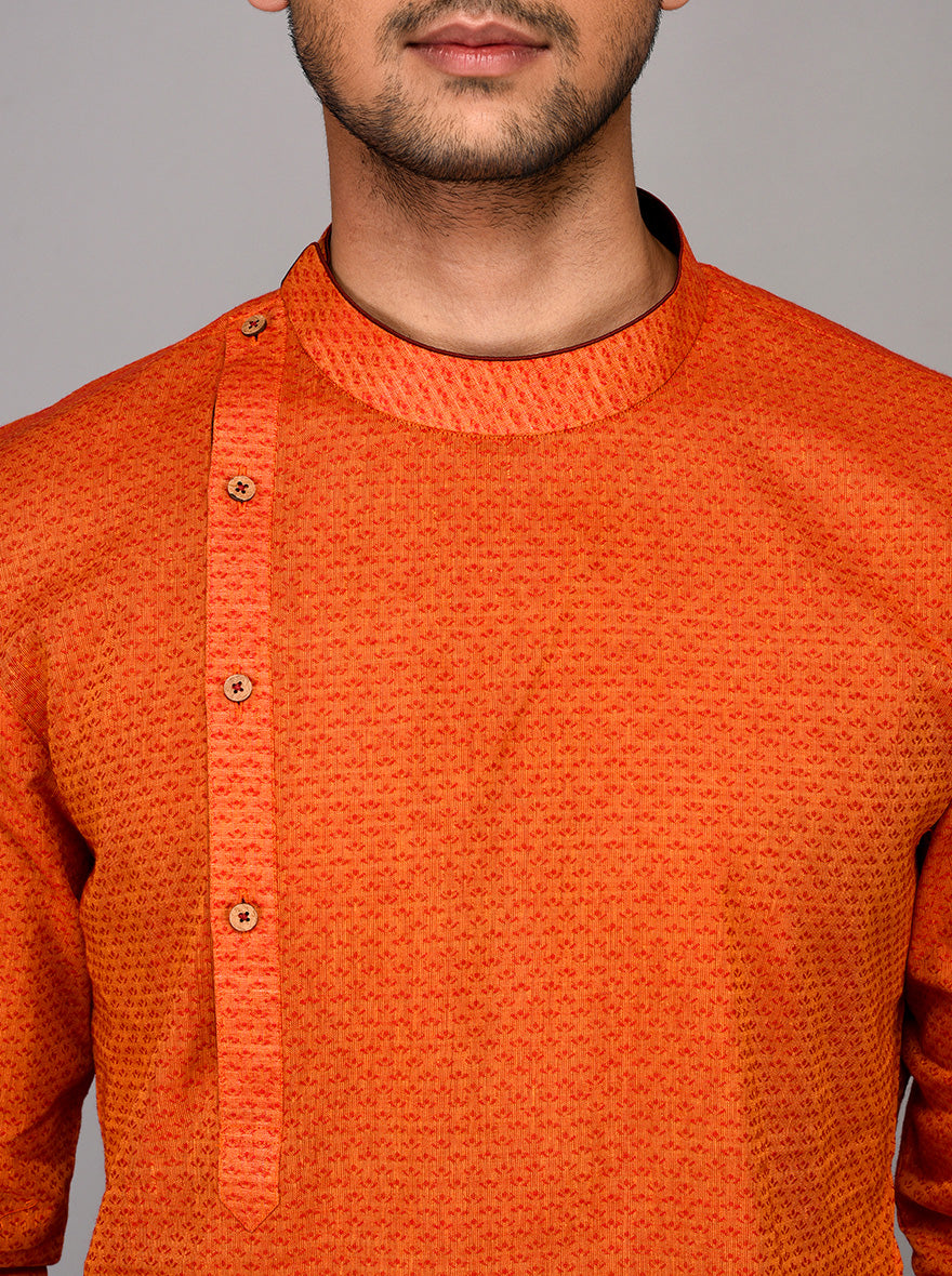 Orange Printed Kurta | Azania