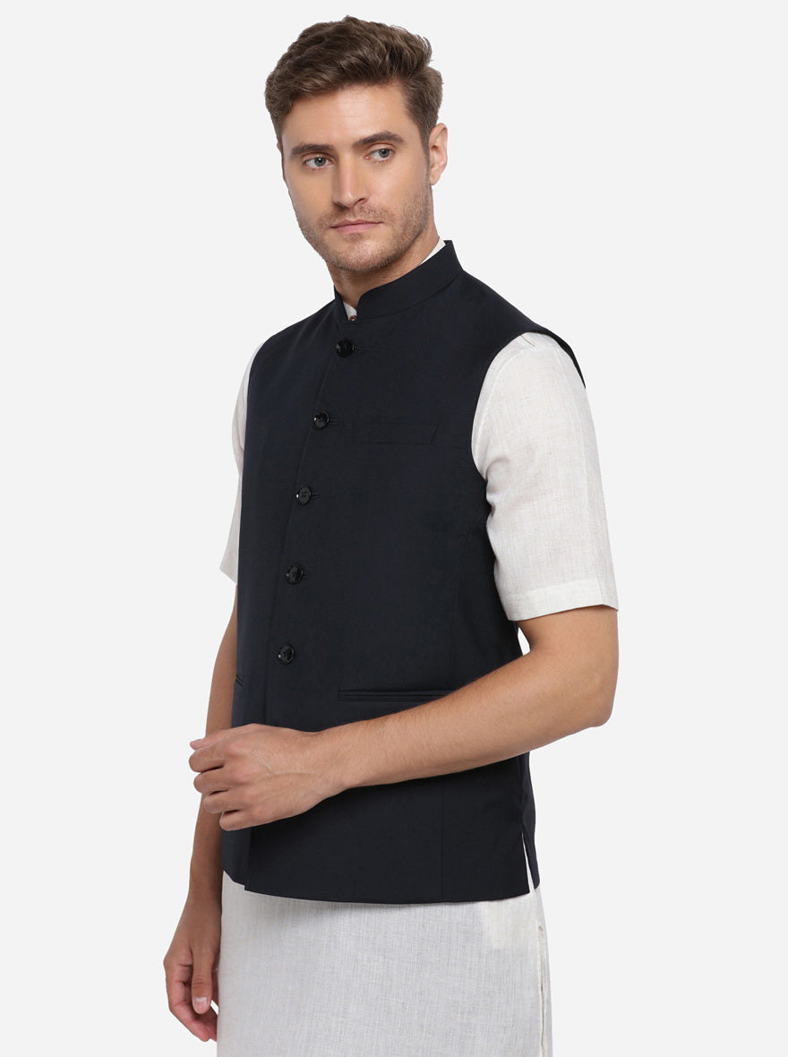Navy Blue Modi Jacket | JadeBlue