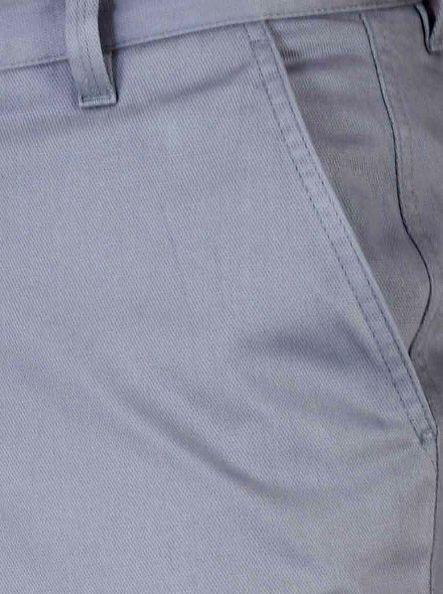 Citadel Grey Self Textured Slim Fit Chinos | JB Sport