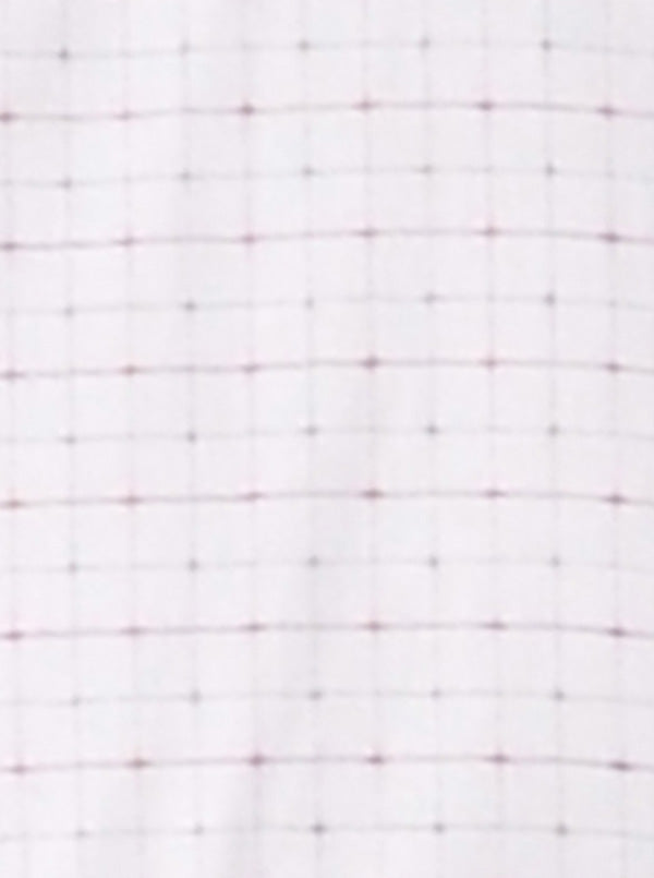 White & Red Checked Slim Fit Formal Shirt | JadeBlue