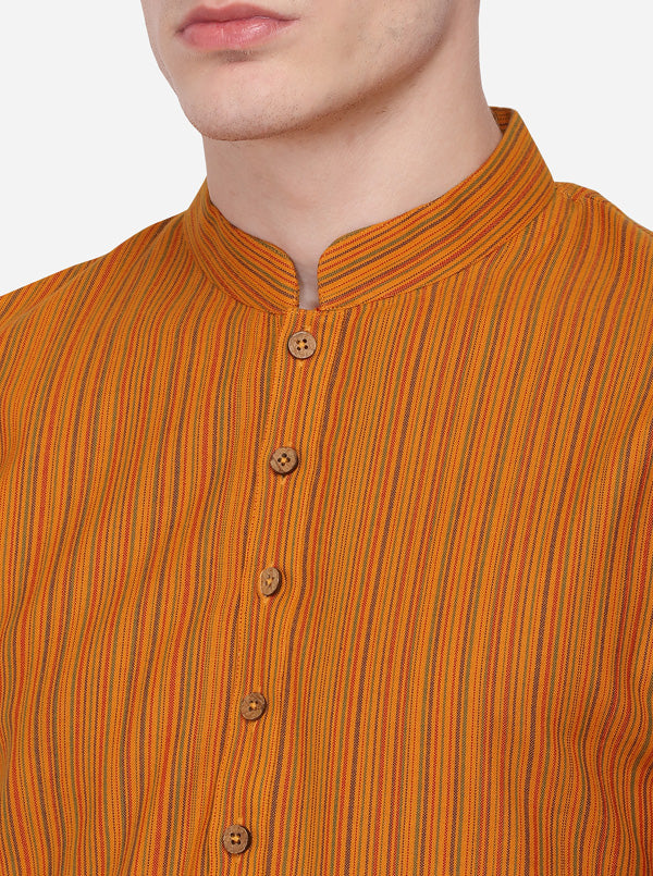 Multicolor Striped Regular Fit Kurta | Azania