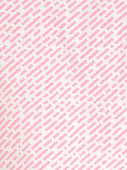 Powder Pink & White Printed Slim Fit Casual Shirt | JB Sport