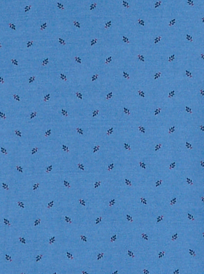 Blue Printed Slim Fit Polo T-Shirt | JB Sport