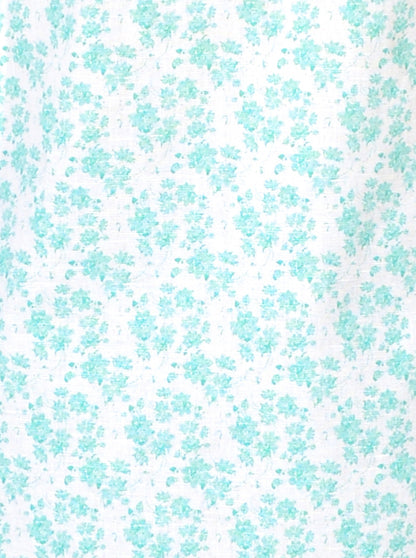 Scuba Blue & White Printed Slim Fit Casual Shirt | JB Sport