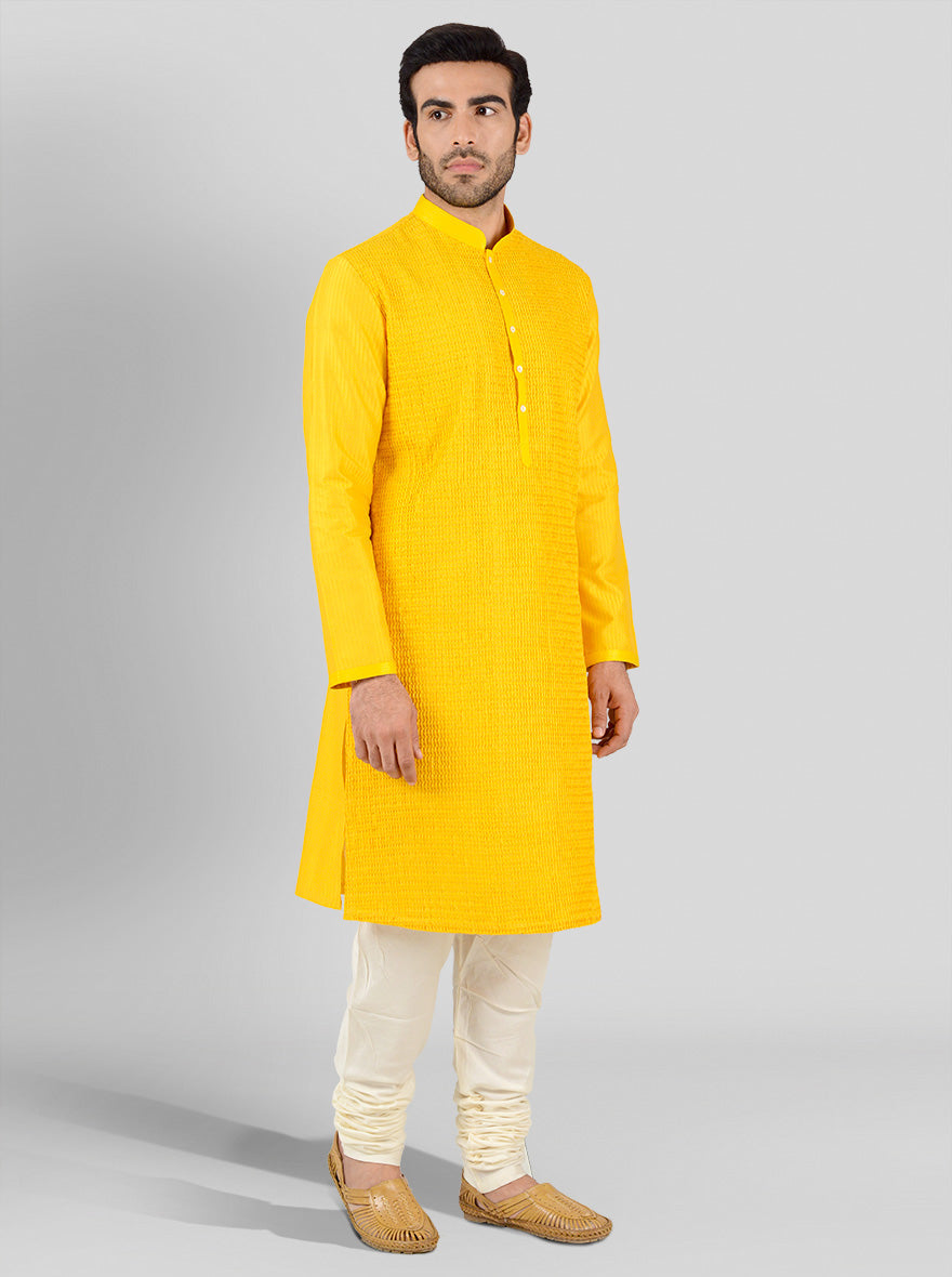 Bright Yellow Kurta Set | TULA