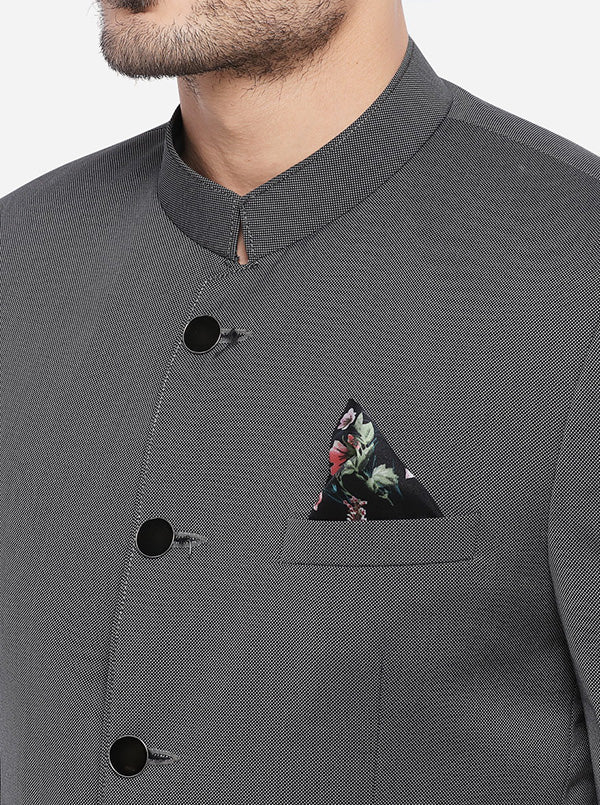 Grey Jodhpuri Suit | JadeBlue