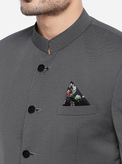 Grey Jodhpuri Suit | JadeBlue