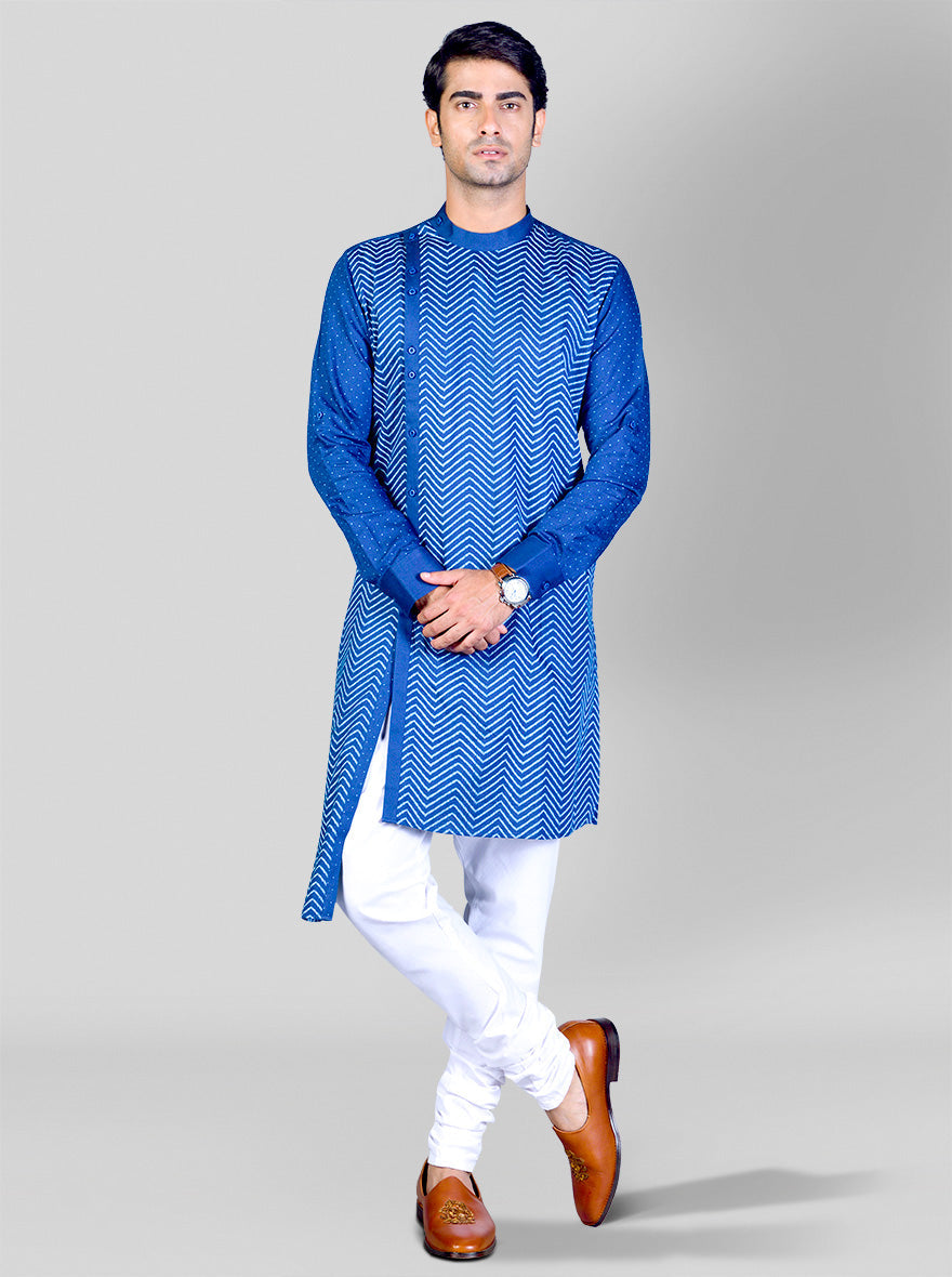 Marine Blue Kurta Set | Azania