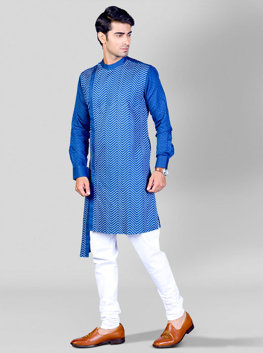 Marine Blue Kurta Set | Azania