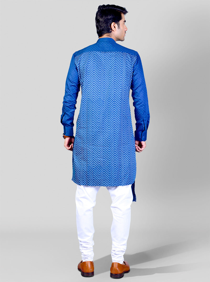 Marine Blue Kurta Set | Azania