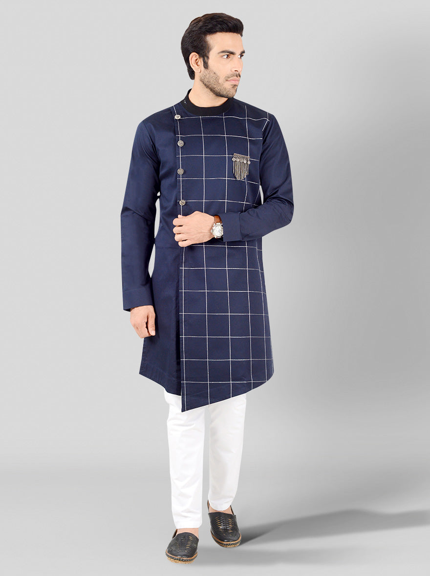 Navy Blue Kurta | Azania