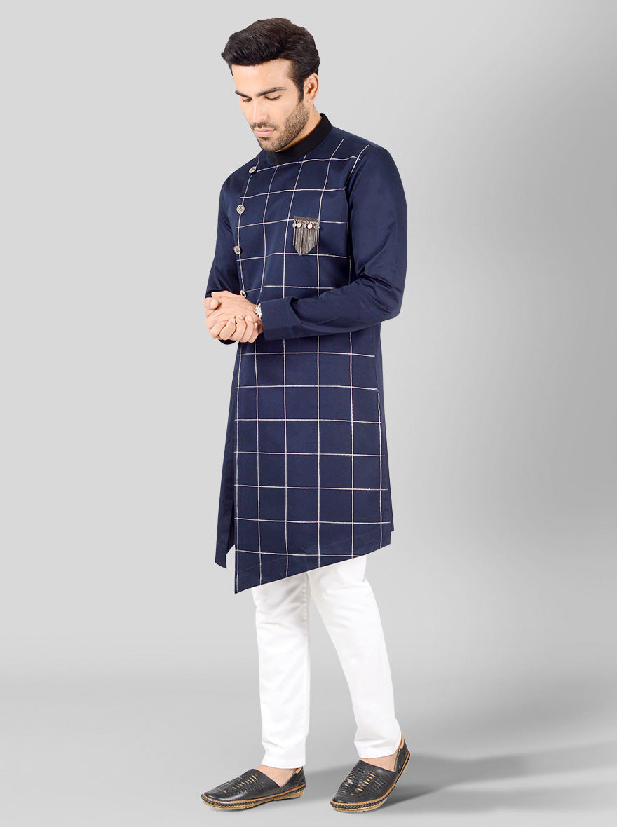 Navy Blue Kurta | Azania