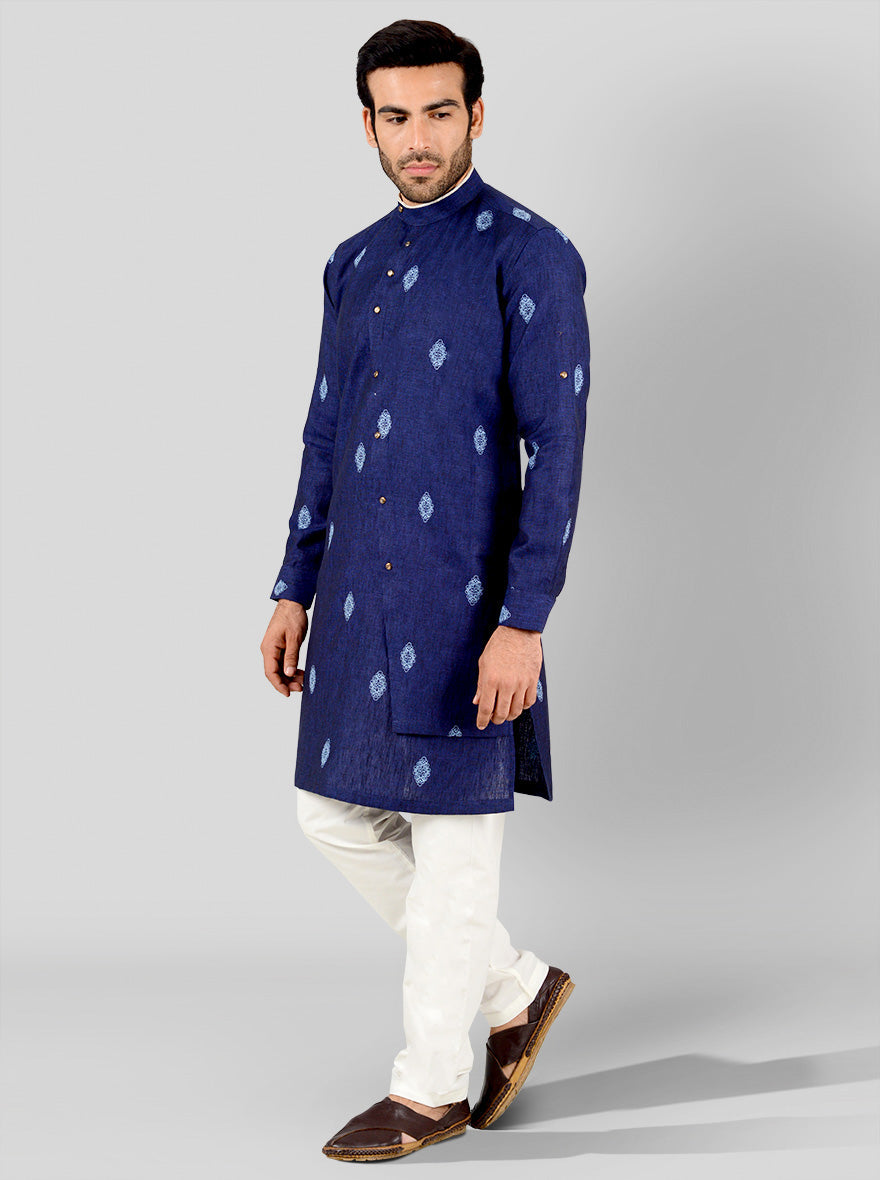 Navy Blue Kurta | Azania