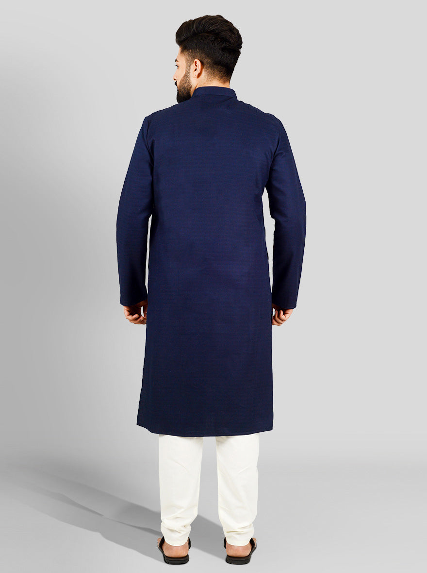 Dark Blue Kurta Set | Azania