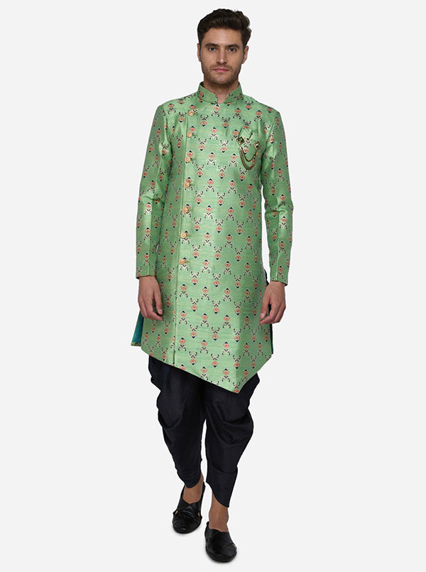 Green Semi Indowestern | Azania