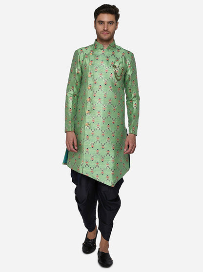 Green Semi Indowestern | Azania