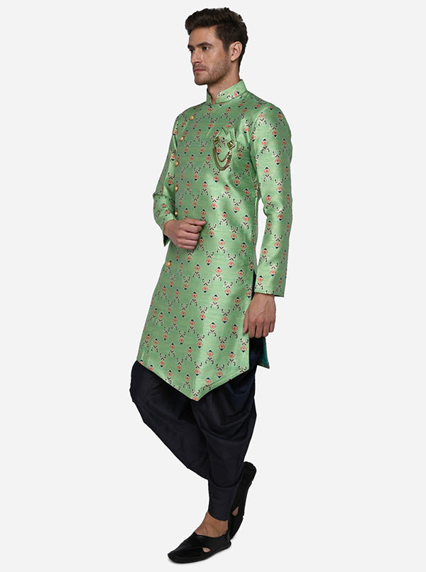 Green Semi Indowestern | Azania