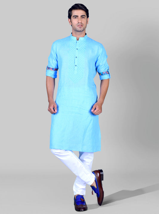 Light Blue Kurta Set | Azania