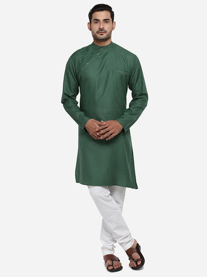 Dark Green Kurta | Azania