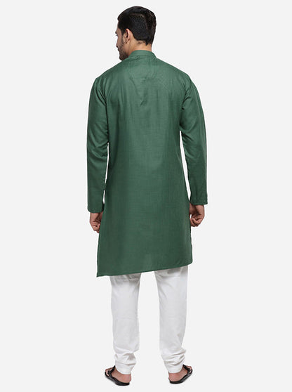 Dark Green Kurta | Azania