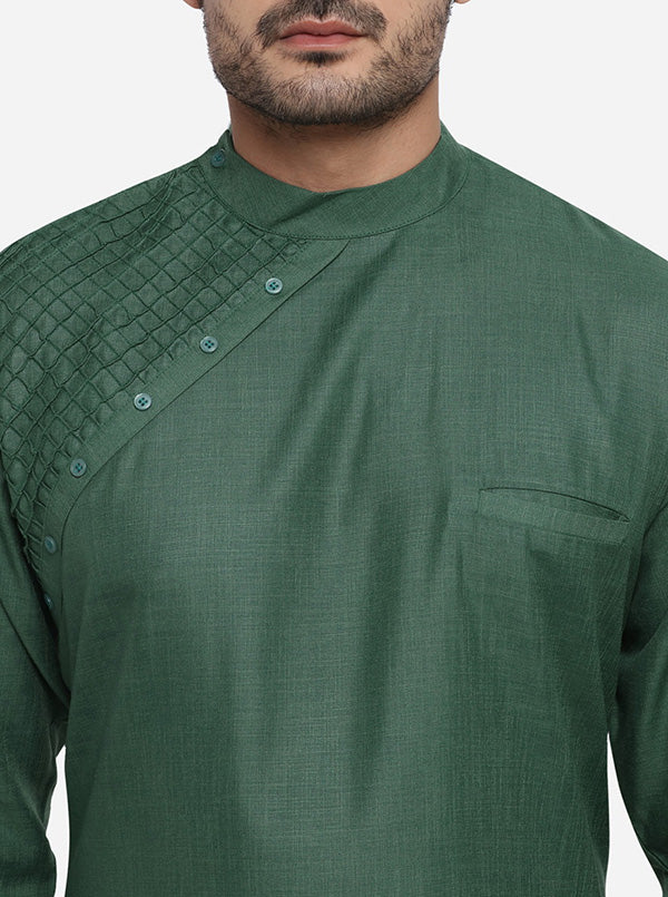 Dark Green Kurta | Azania