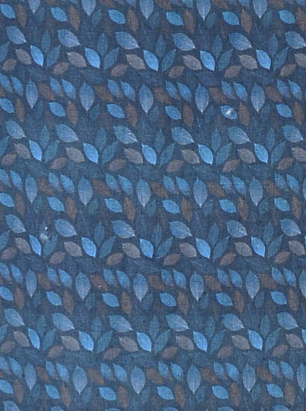 Ensign Blue Printed Slim Fit Casual Shirt | JB Sport