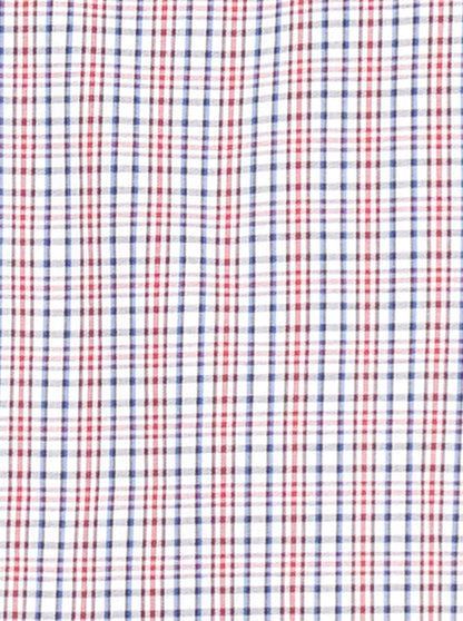 Red & Blue Checked Smart Fit Casual Shirt | Greenfibre