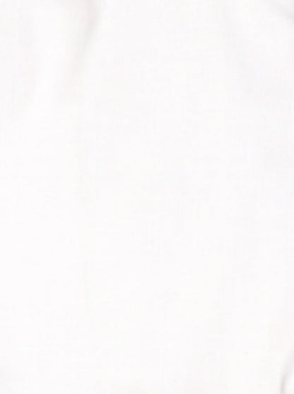 White Solid Slim Fit Casual Shirt | Greenfibre