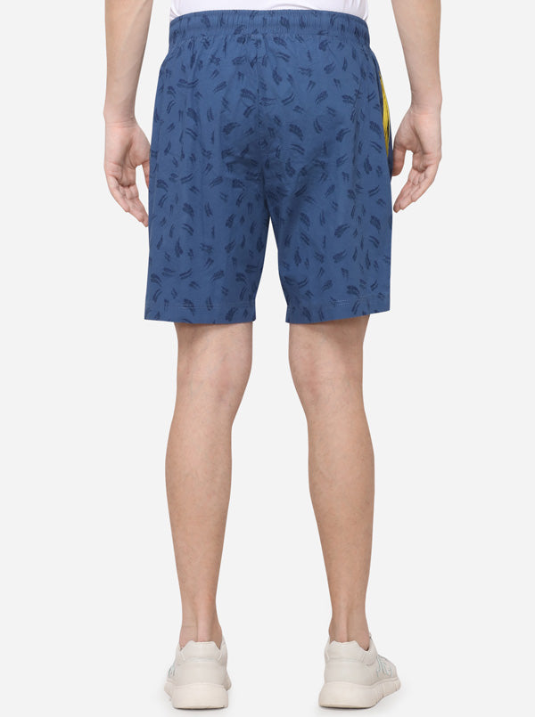 Navy Blue Solid Regular Fit Shorts | JadeBlue