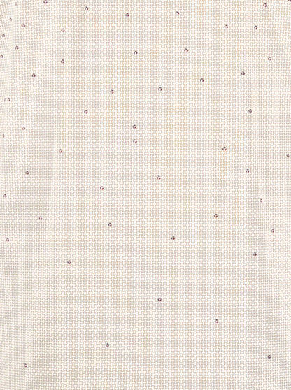 Cream Printed Slim Fit Polo T-Shirt | JB Sport