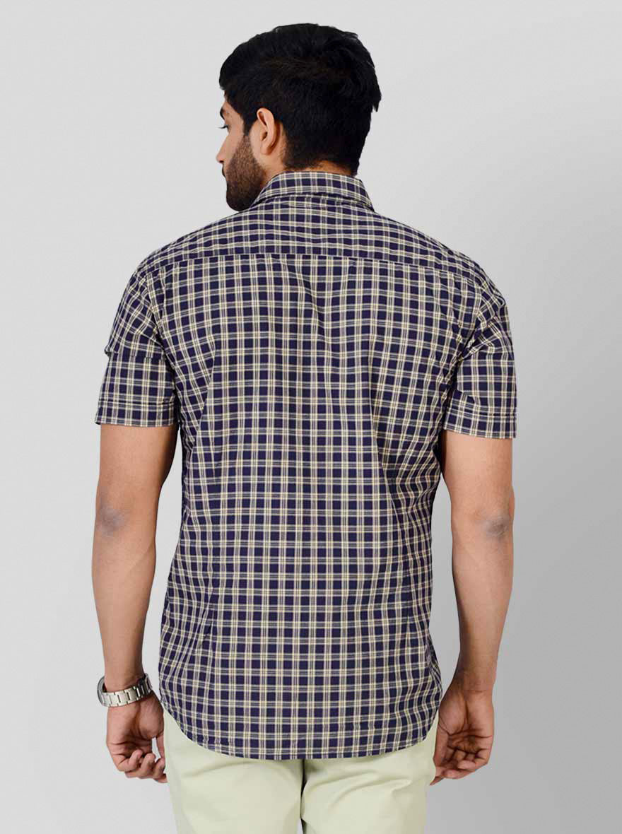 White Printed Slim Fit Casual Shirt | Greenfibre