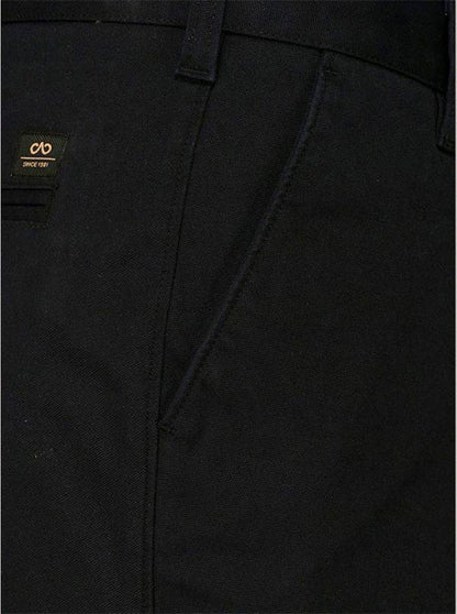 JadeBlue Black Self Textured Regular Fit Casual Trouser
