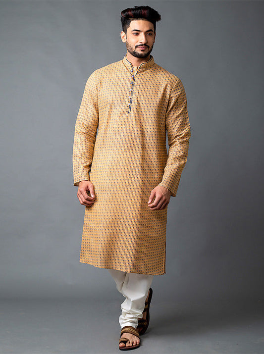 Khaki Kurta Set