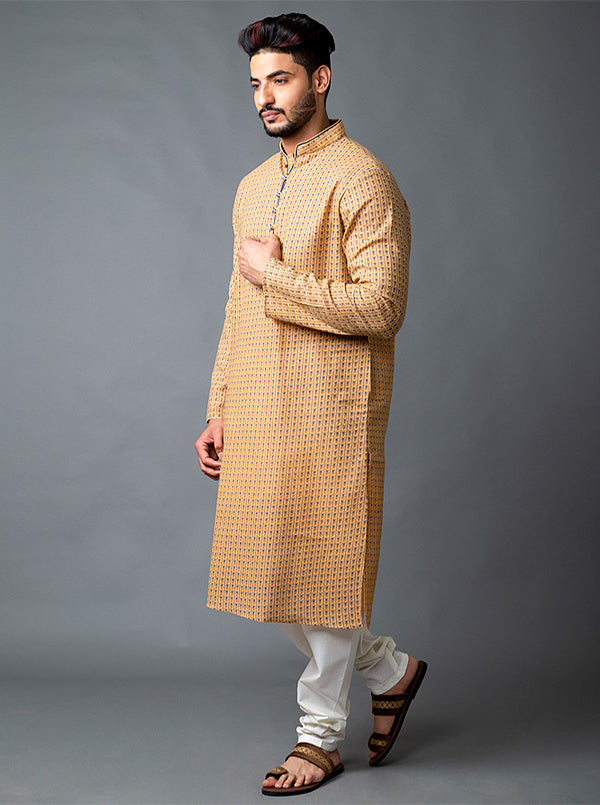 Khaki Kurta Set