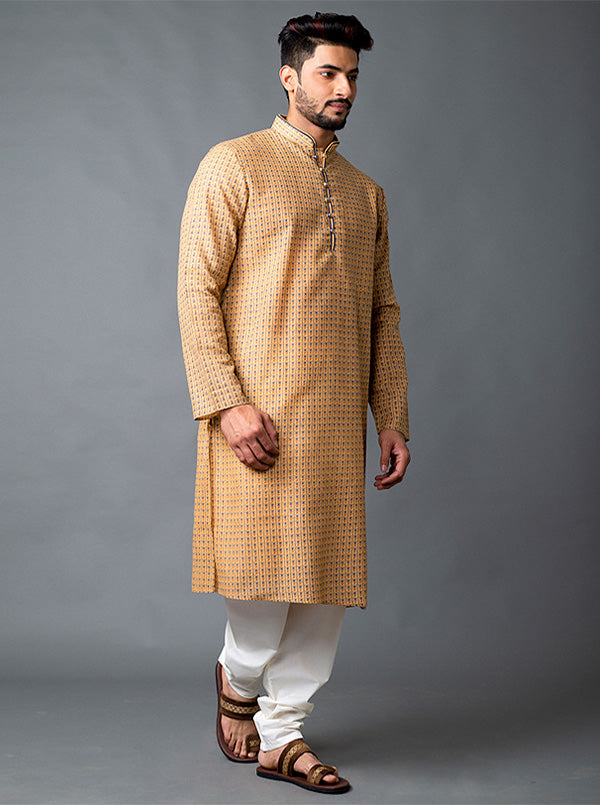 Khaki Kurta Set