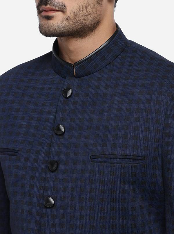 Dark Blue Jodhpuri Suit | JadeBlue