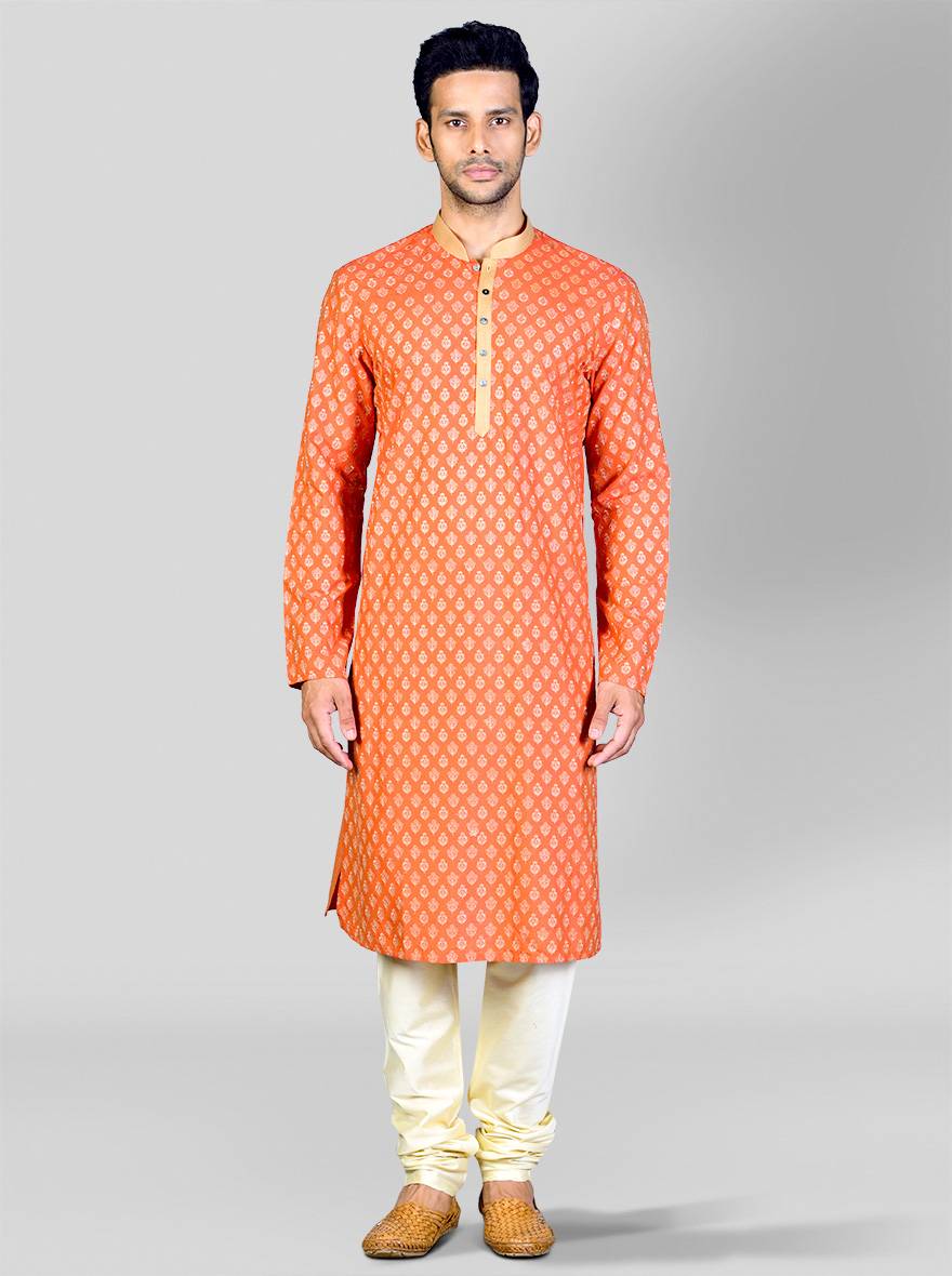 Rust & Golden Kurta Set | Azania