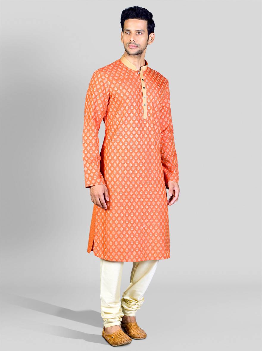 Rust & Golden Kurta Set | Azania