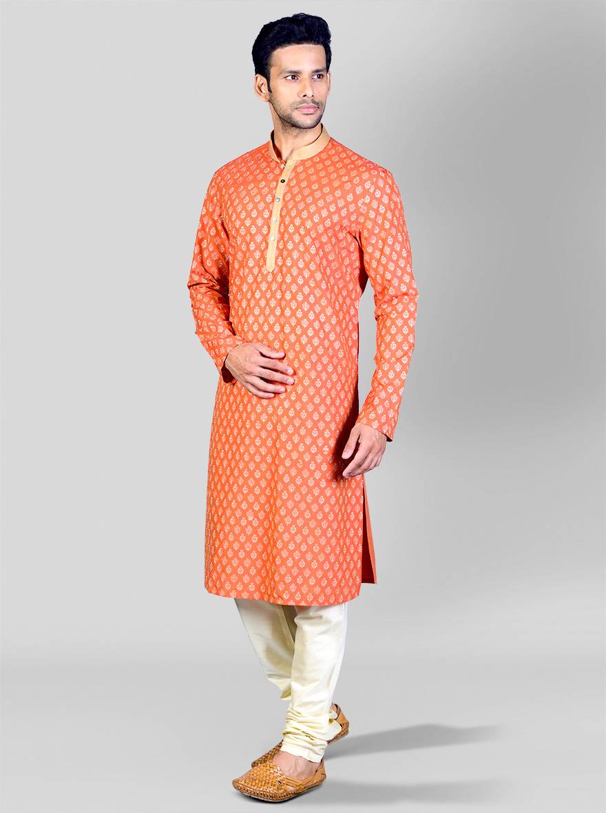 Rust & Golden Kurta Set | Azania