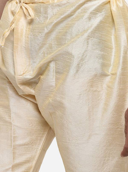 Light Peach & Golden Kurta Set | Azania