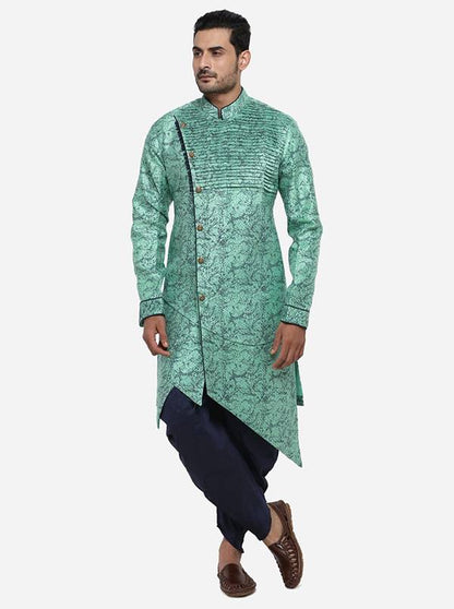 Green Semi Indowestern | Azania