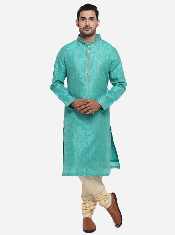 Aqua Green Kurta Set | Azania