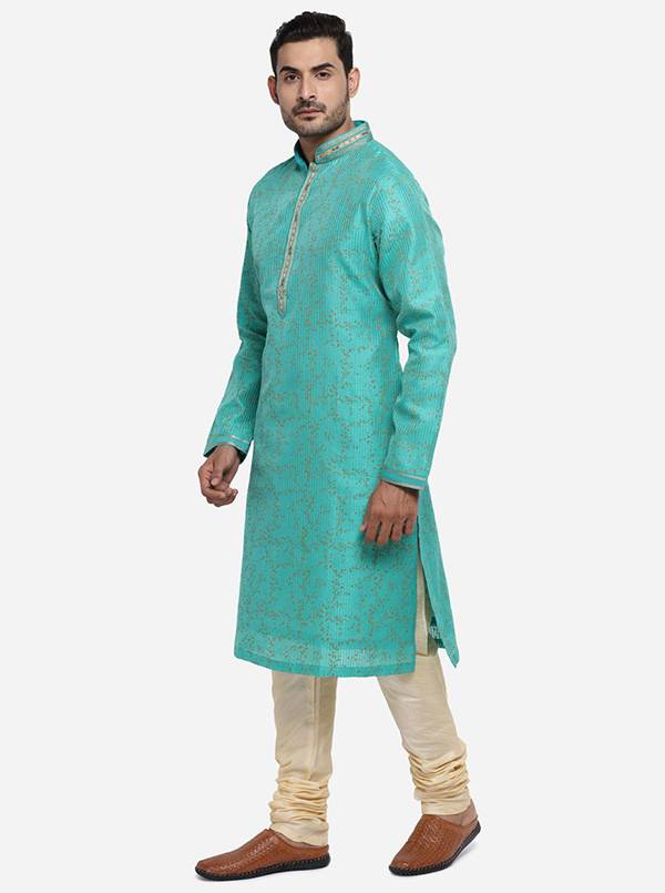 Aqua Green Kurta Set | Azania