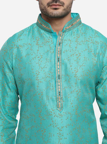 Aqua Green Kurta Set | Azania
